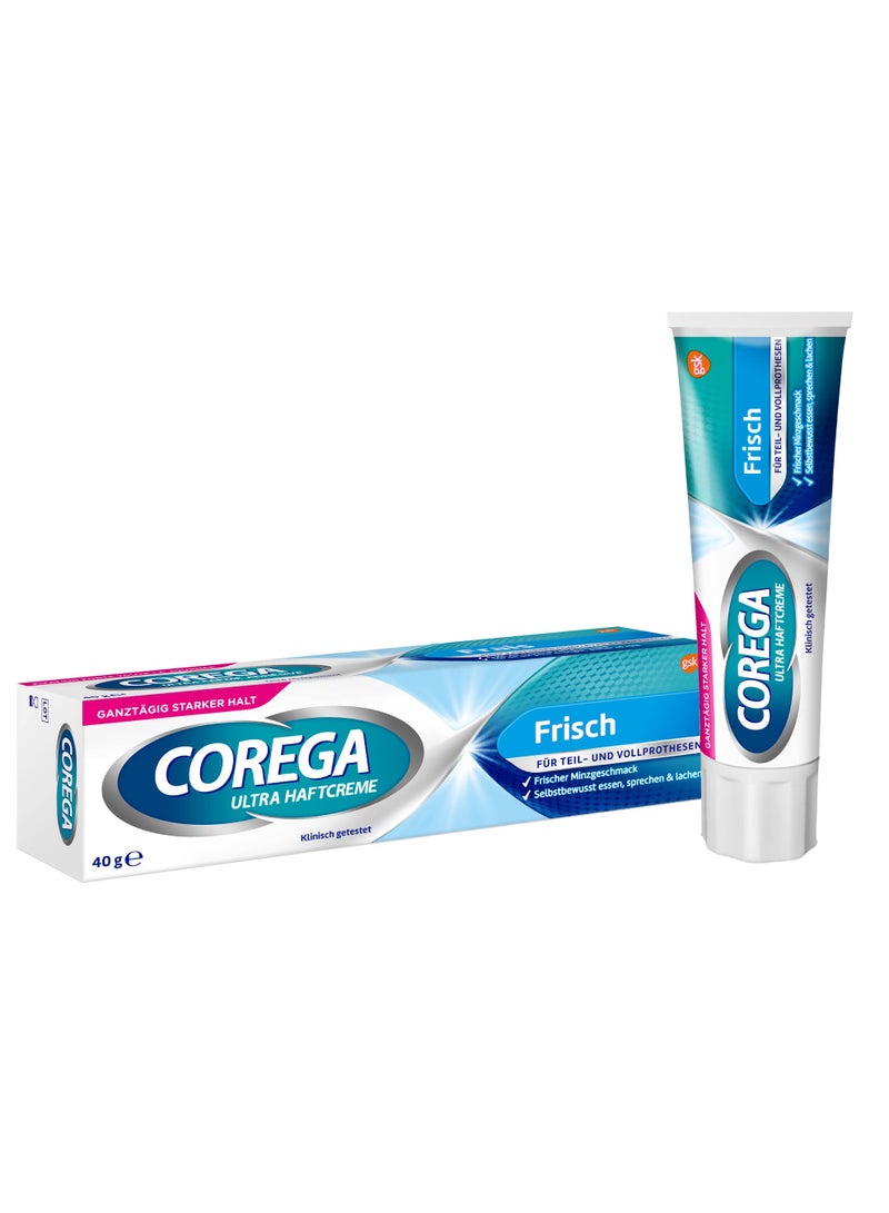 Corega Super Tasting Ultra Mint Denture Adhesive Cream – 40 g